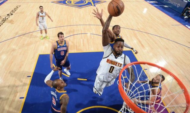 体育娱乐-末节扛住了勇士的反击 掘金收获赛季最佳胜利