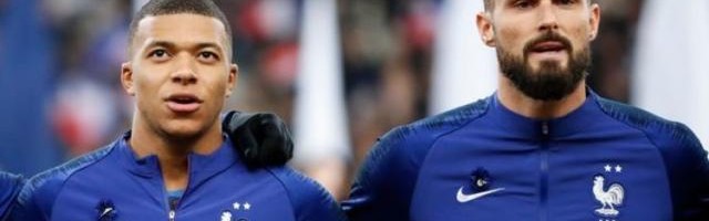 体育娱乐-姆巴佩：吉鲁的抱怨我一场365次 德尚：球队没问题